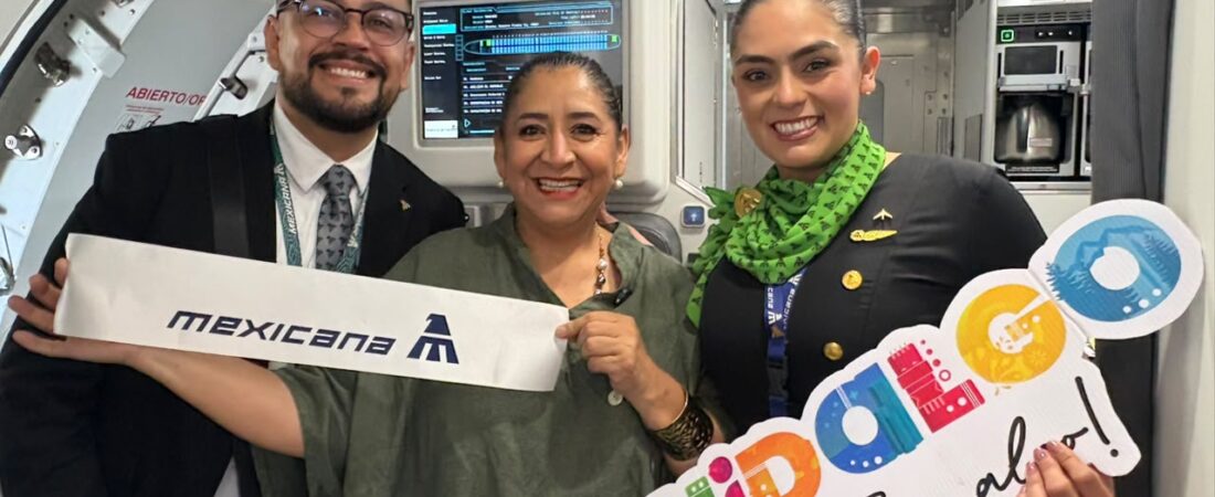 Hidalgo fortalece la atracción de turistas con la apertura de la ruta aérea AIFA–Chihuahua de Mexicana
