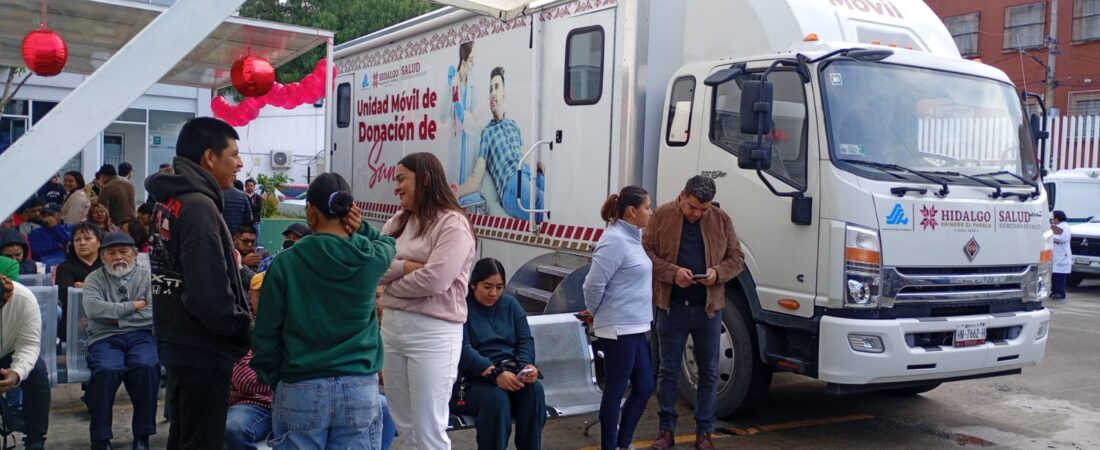 Donar sangre salva vidas; Unidad Móvil recorrerá hospitales de Hidalgo