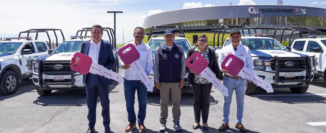 SSPH continúa fortaleciendo a municipios, entrega cinco patrullas Zempoala, Atlapexco, Singuilucan, Tlahuelilpan y Villa de Tezontepec.
