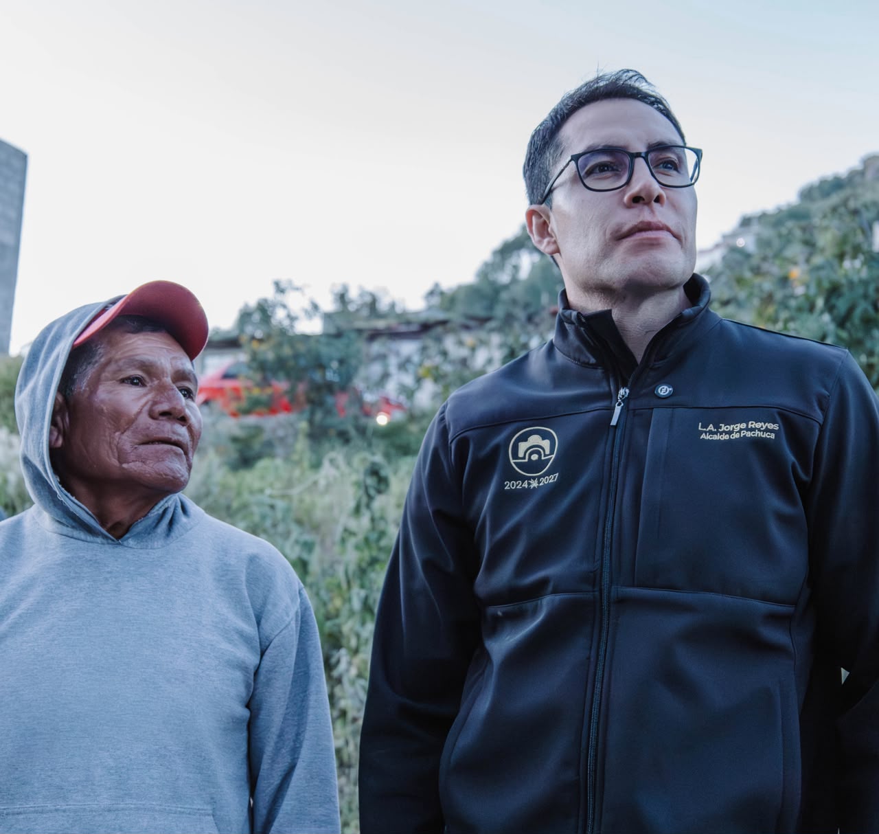 Jorge Reyes recorre puntos estratégicos donde se instalarán nuevas cámaras de videovigilancia en Pachuca